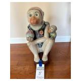 Vintage Chinese Ceramic Monkey