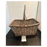 Vintage Rustic Twig Wood Basket