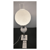 Vintage White Milk Glass Hobnail Table Lamp