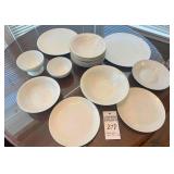 Large Lot of White Plates, Bowls, Platters