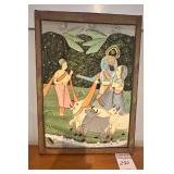 Antique Pichwai Painting Lord Krishnaw / Gopis