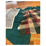 2 Throws (50 x 60) & Ralph Lauren Flannel sheets