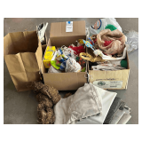 Large lot of Party Supplies - Banners, Plastic Silverware, Straws, Table clothes, party cups,  & More