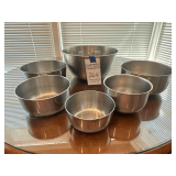 6 - Stainless Steel Mixing Bowls