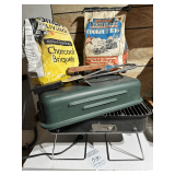 Portable Charcoal Grill with Briquets & Igniter