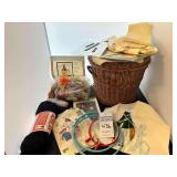 Embroidery & Needlepoint  supplies,  Yarn, Hoops, Sewing Basket