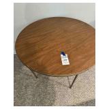 Round Folding Card Table