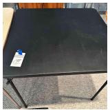 Black Folding Card Table