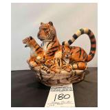 Fantasy Serveware Tiger Teapot & Cub