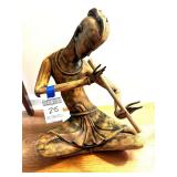 Thai Hand carved Wooden Statue