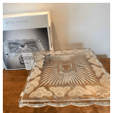 Royal Limited Crystal 'Rose' Cake Plate