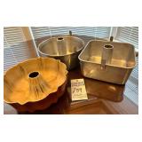 Vintage Bundt Pan & 2 Angel Food Pans