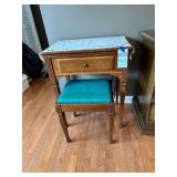 Singer Sewing Machine with Cabinet & Seat