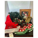 Christmas Décor, & Picture, Tree Skirt, Golden Color Beads
