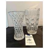 2 - Lead Crystal Vases