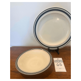 Vintage Anchor Hocking Stoneware Platter & Bowl