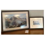 2 Framed Landscape Pictures