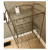 Bar Cart with Brass Finish