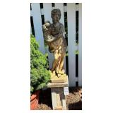 Concrete Garden Statue on a Pedestal (Four Seasons)