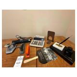 Office Supplies, Staplers, Calculator, Hole Punches, Parker Brothers Pen Set