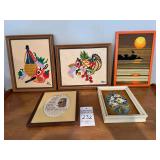5 - Vintage Needlepoint Picture Collection
