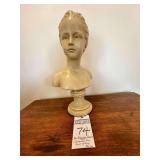 Vintage Alexander Backer Chalkware Girl Bust