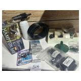 Hampton Bay Outdoor Spot Light, & Watering System for Yard
