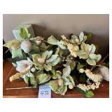 Lot of Artificial Holiday Garland, Magnolias