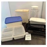 Lidded Storage Containers, and Plastic Trays
