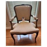 Louis XV Style Armchair Carved Wooden Frame