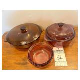 5 pcs Corning & Anchor Hocking