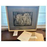 Picture Signed By Betty Salder Plus Her 'Service of Thanksgiving'