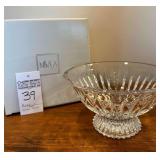 Mikasa Meridian Footed Crystal Bowl