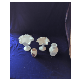 Assorted Milk Glass