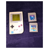 Vintage Game Boy with 2 Games, Tetris and Super Mario