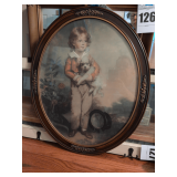 18.5 x 22.5 Oval with Decorative Frame