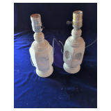 Pair of Ceramic Lamps 12'