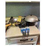 2 Woks and Nylon Utensils