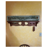 33” Shelf and Painted Wood Sign