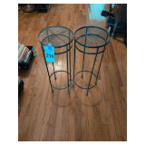 2 Wrought Iron Plant Stands