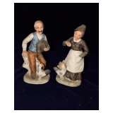 Old Couple Figurines 6.5'