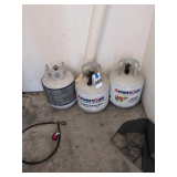 3 Propane Gas Tanks