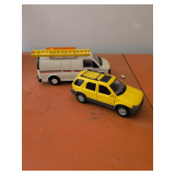 Diecast Metal SUV and Plastic Van