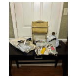Sewing Box and Assorted Sewing Supplies