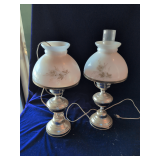 Pair of Brass Lamps 18' High