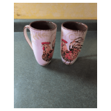 2 Rooster Coffee Mugs