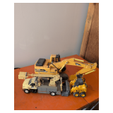 Plastic Toys Dozer, Utility Truck and Excavator