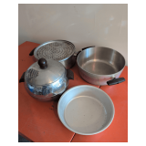 Assorted Pans and Ice Bucket