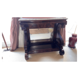 Antique marble top console