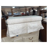 Skirted storage bench